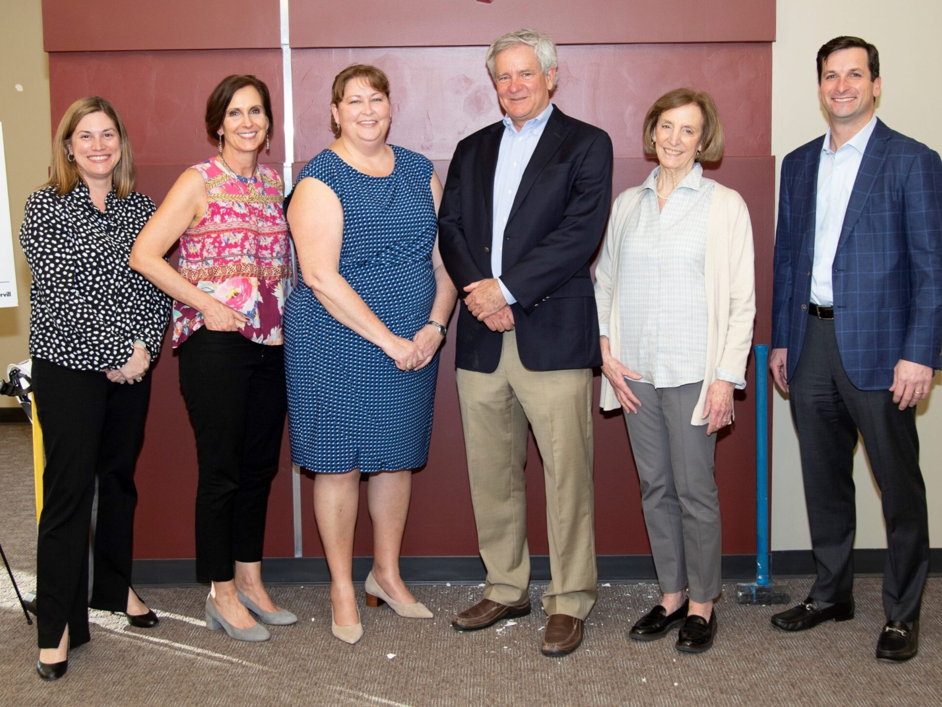 Board members with Head of School, Crystal Trent