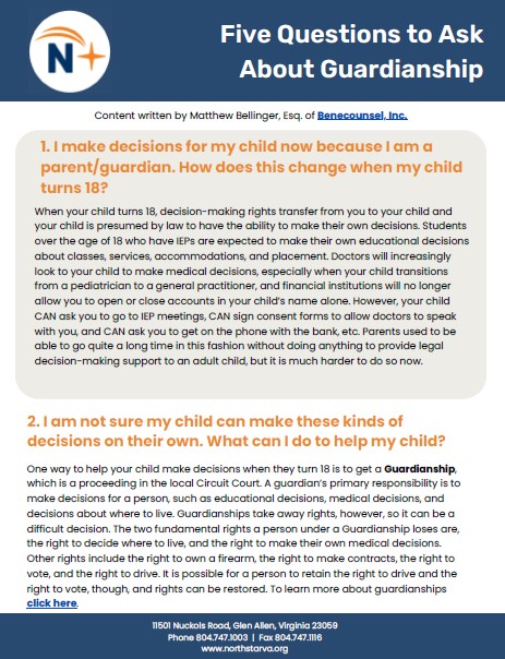 Image of Five Questions to Ask About Guardianship PDF
