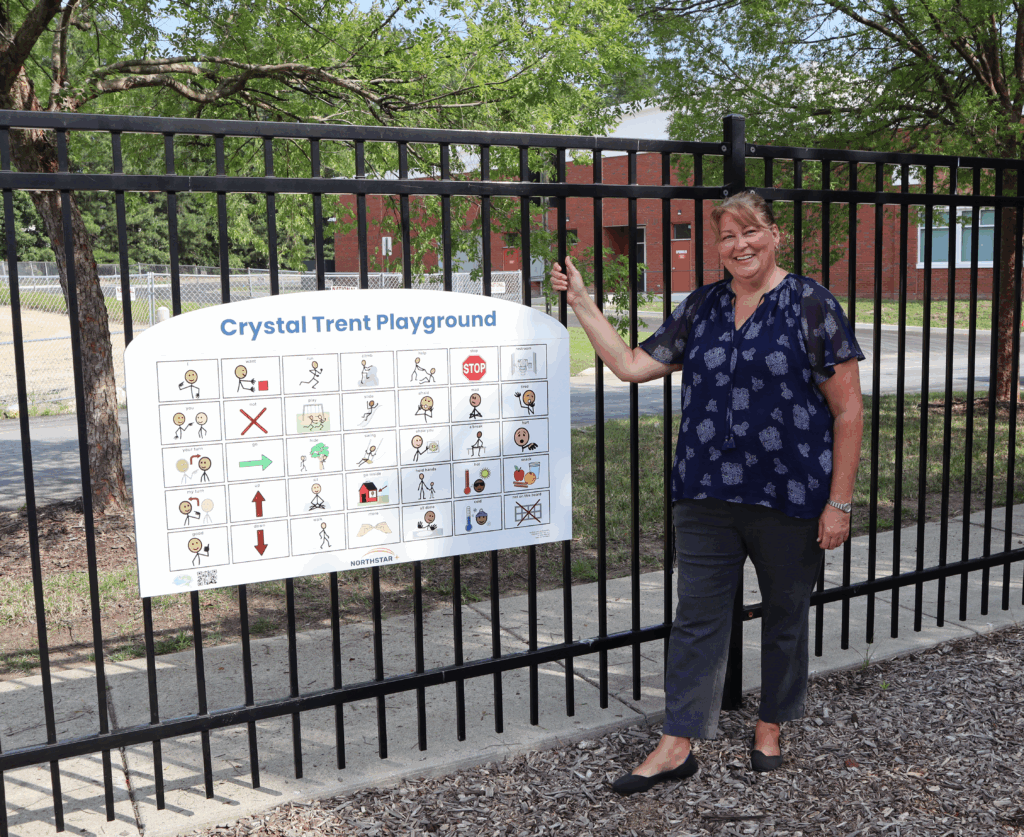 Crystal Trent Playground The Crystal Trent Playground is named in honor of the Head of School who served for eight years.